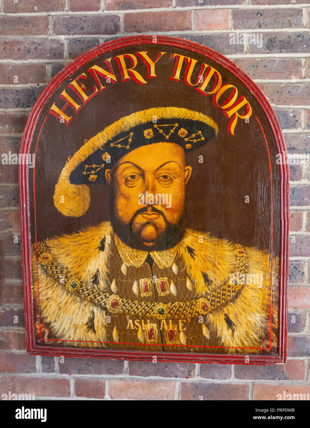 Henry Tutor pub sign at The Midhurst Museum, Knockhundred Mews, Midhurst, West Sussex, England, United Kingdom Stock Photo