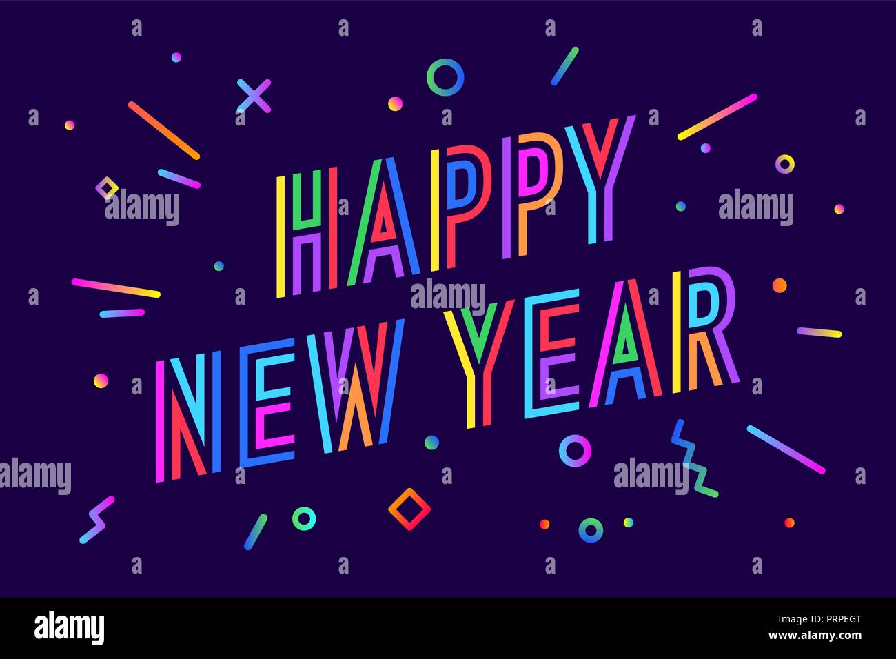 Happy New Year. Greeting card Happy New Year Stock Vector Image & Art ...