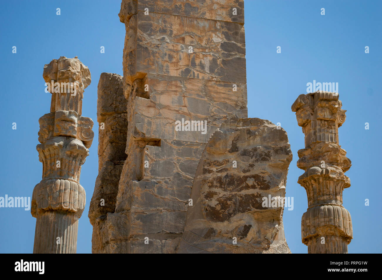 The Gate of All Nations at Persepolis, Iran Stock Photo