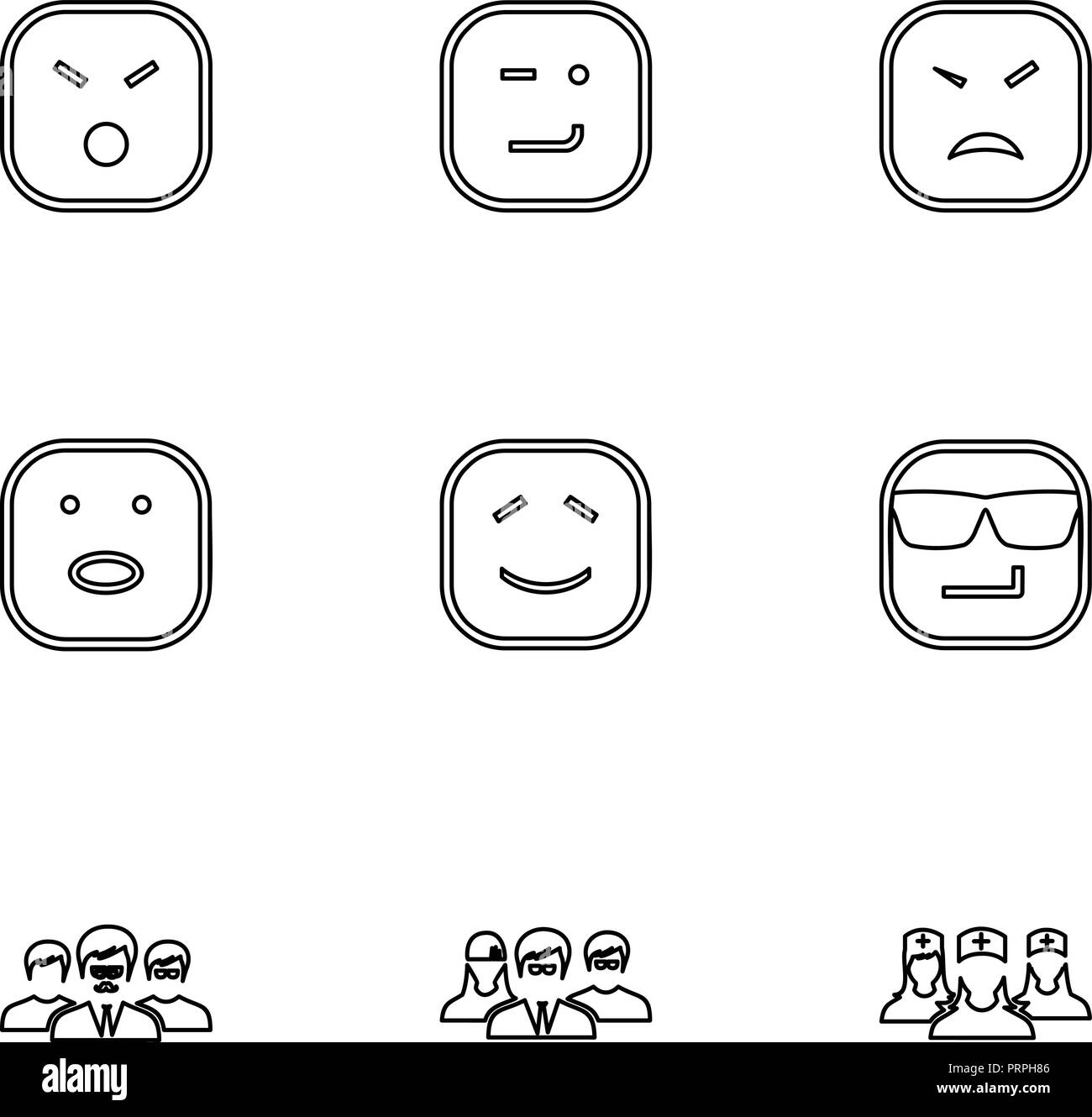 Confused Face Emoticon Black And White