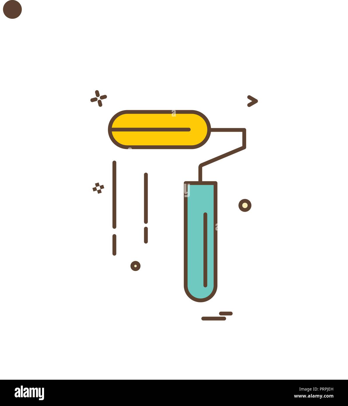 paint roller icon vector design Stock Vector Image & Art - Alamy