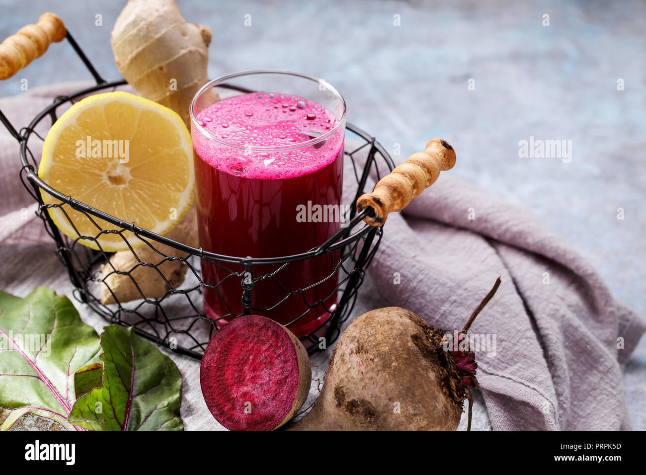 Healthy beetroot detox drink Stock Photo Alamy