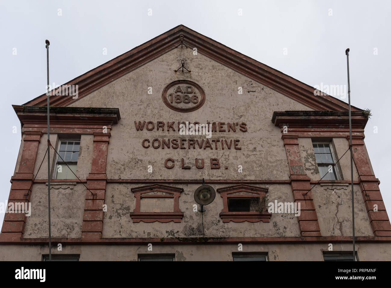 Working Man’s Conservative Club building, Caernarfon, Gwynedd, Wales, UK Stock Photo
