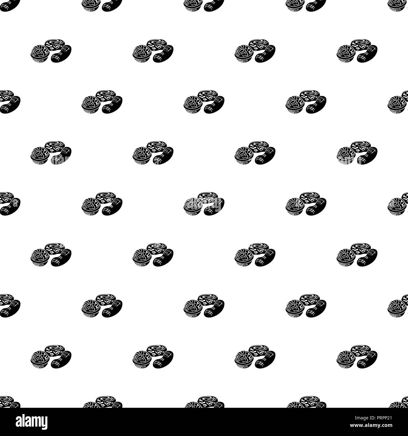Nuts pattern vector seamless Stock Vector