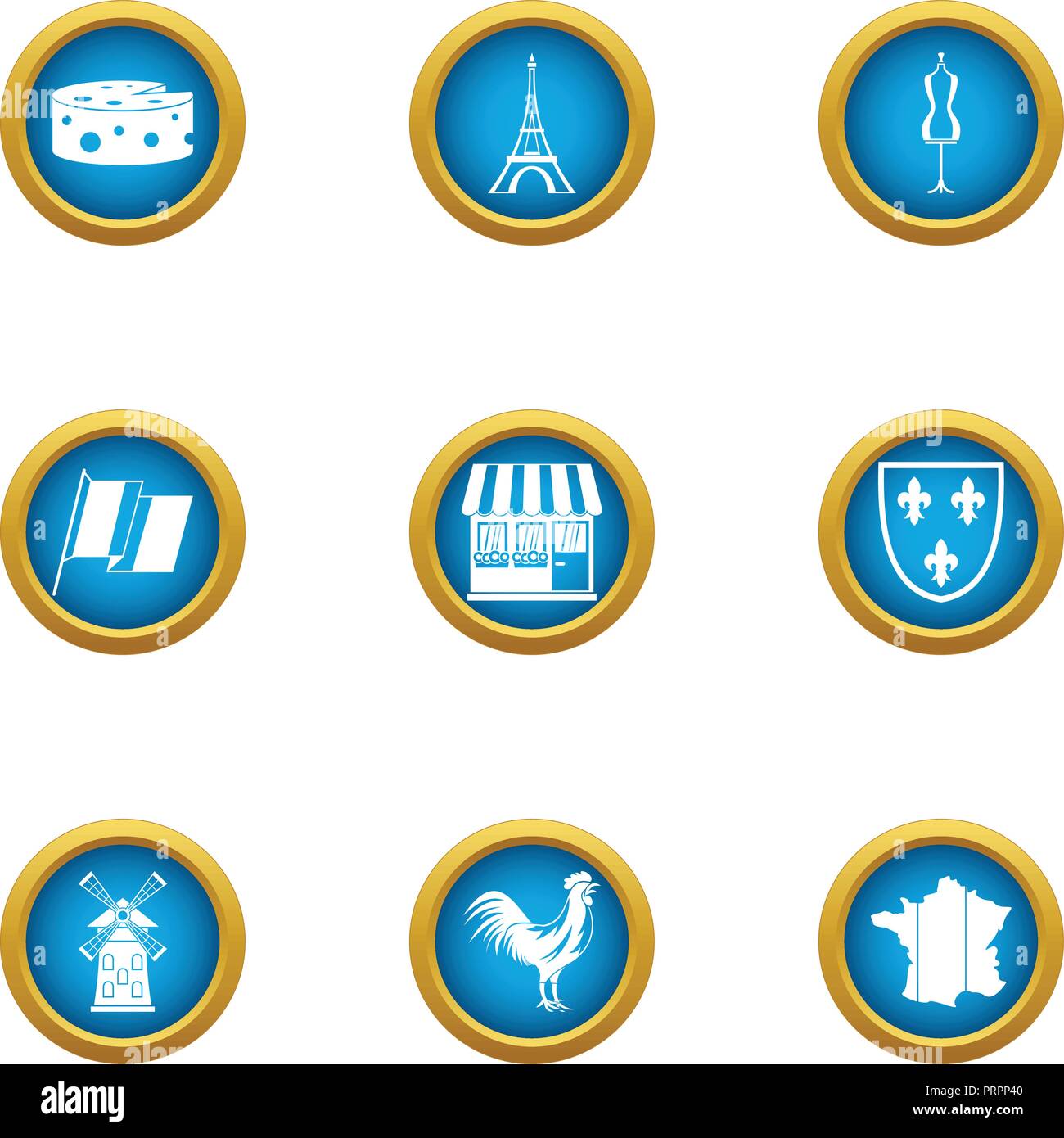 Fashion week icons set, flat style Stock Vector Image & Art - Alamy