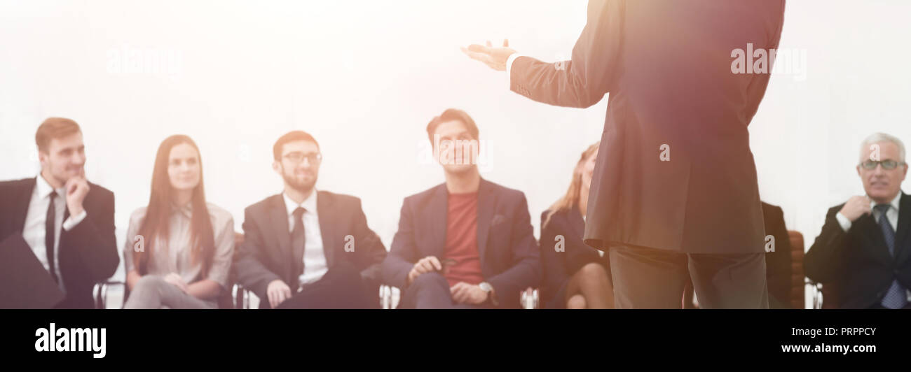 coach business classes with business team. photo with copy space Stock ...