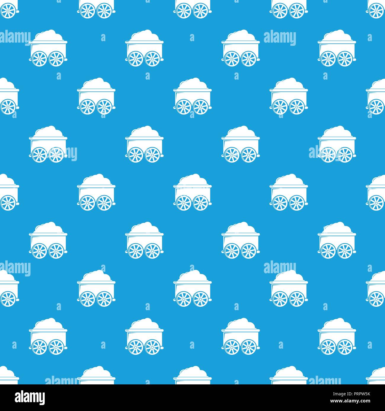 Train wagon pattern vector seamless blue Stock Vector