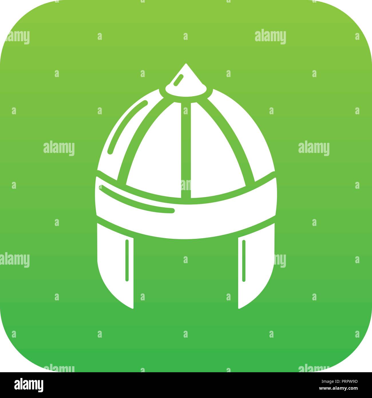Knight helmet guard icon green vector Stock Vector Image & Art Alamy
