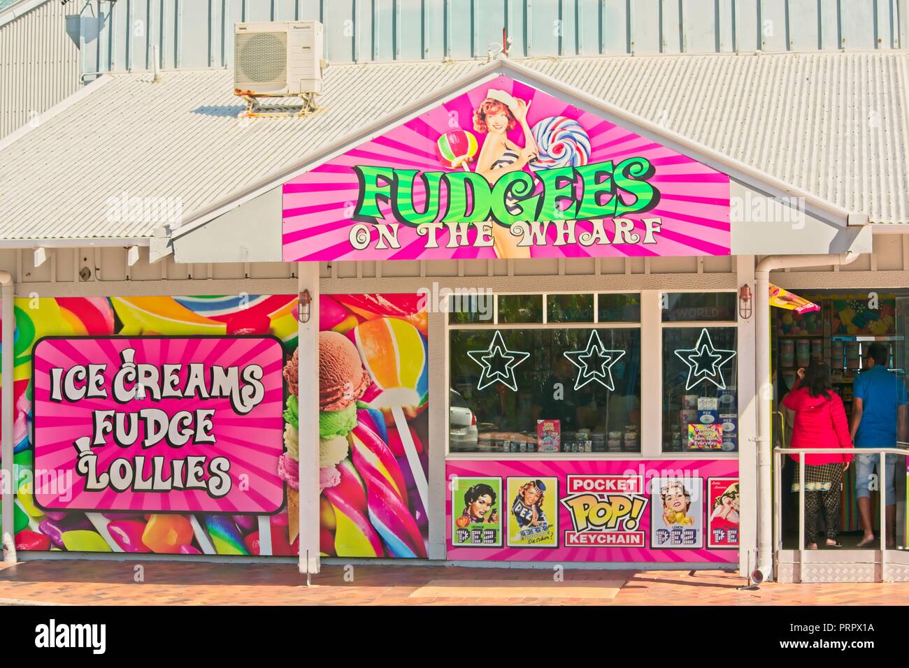 Candy store front window hi-res stock photography and images - Alamy