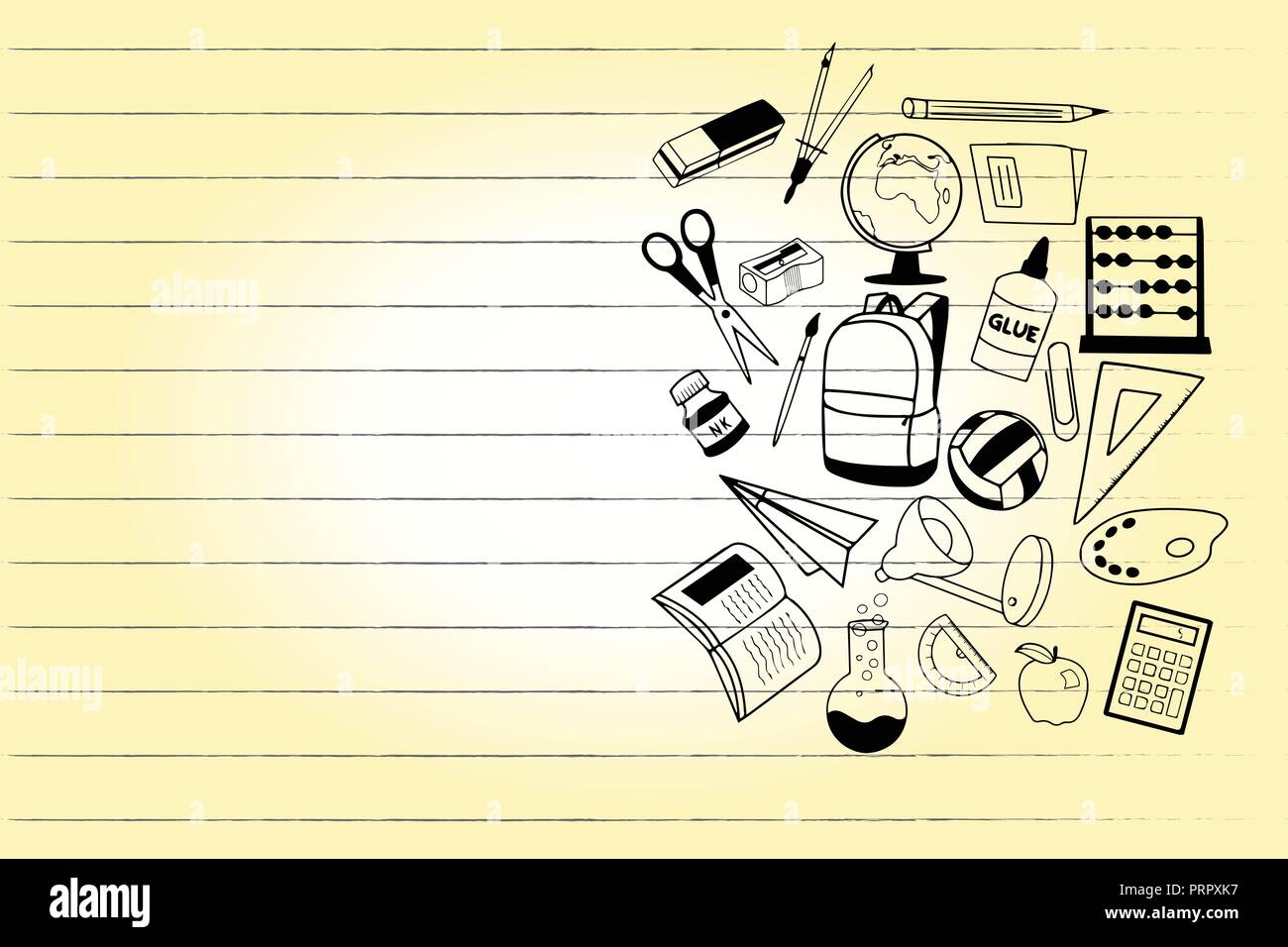 Flat Design Vector Illustration Empty Esp Template Copy Text For