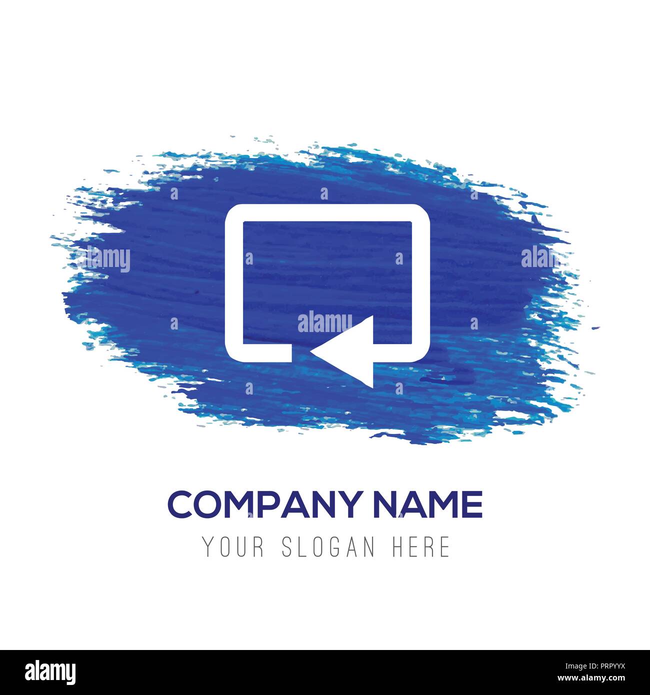 Web refresh icon - Blue watercolor background Stock Vector Image & Art ...