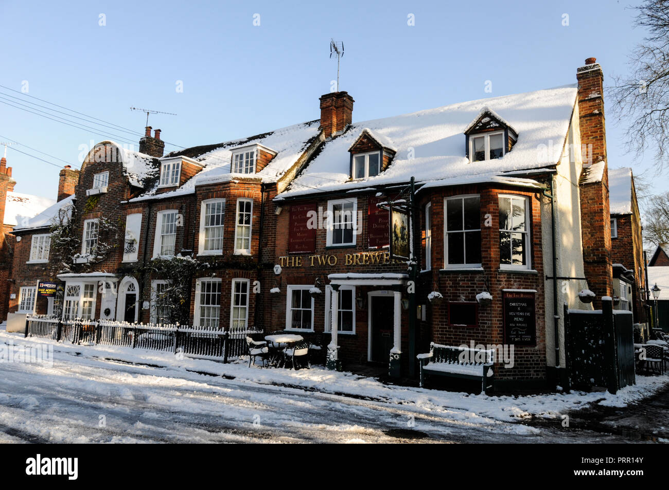 Two Brewers pub in St.Peter's Street, Marlow, Buckinghamshire, Britain