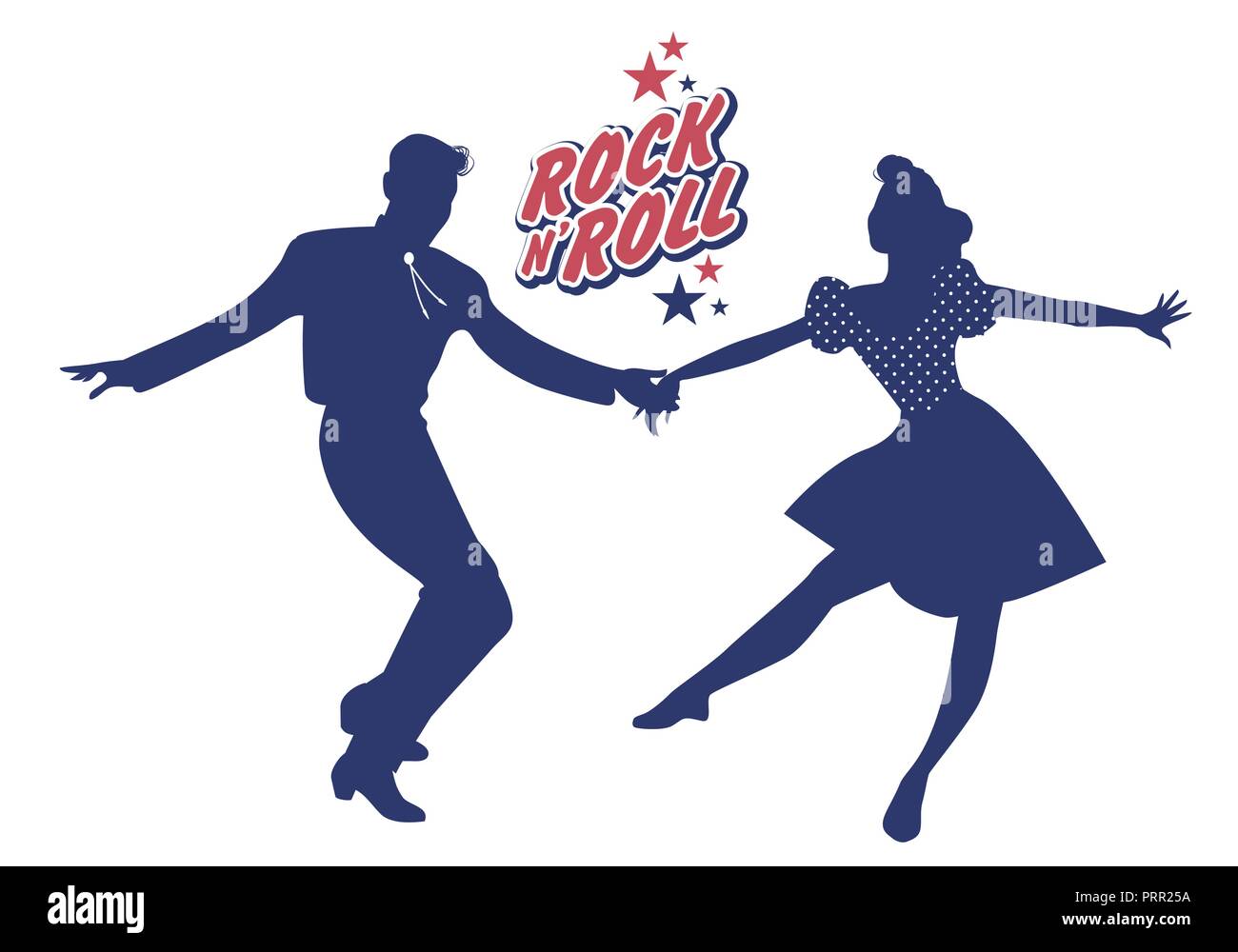 1950s couple dancing rock and roll hi-res stock photography and images ...