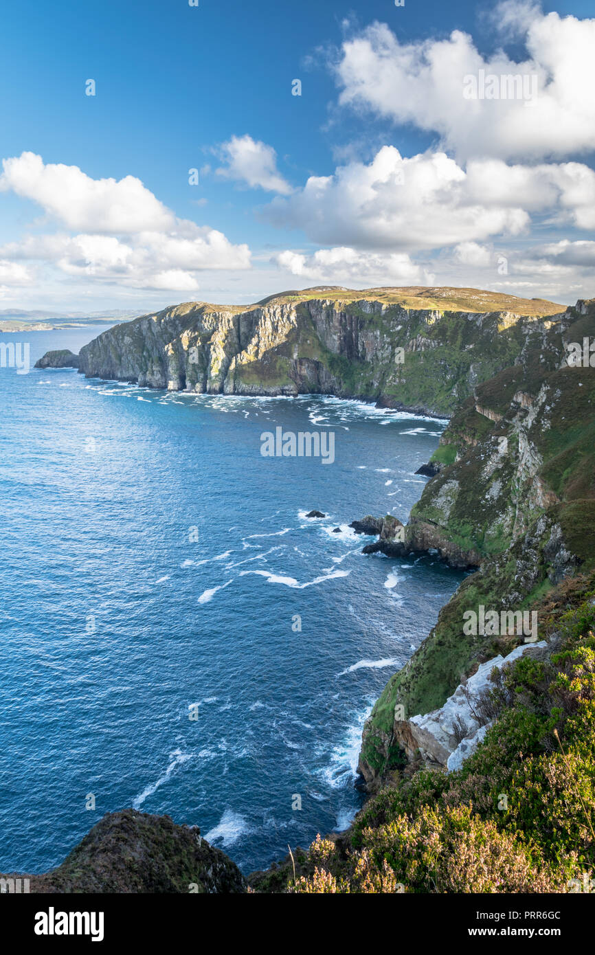 This is a picture of the seacliffs at Horn Head in Donegal Ireland Stock Photo