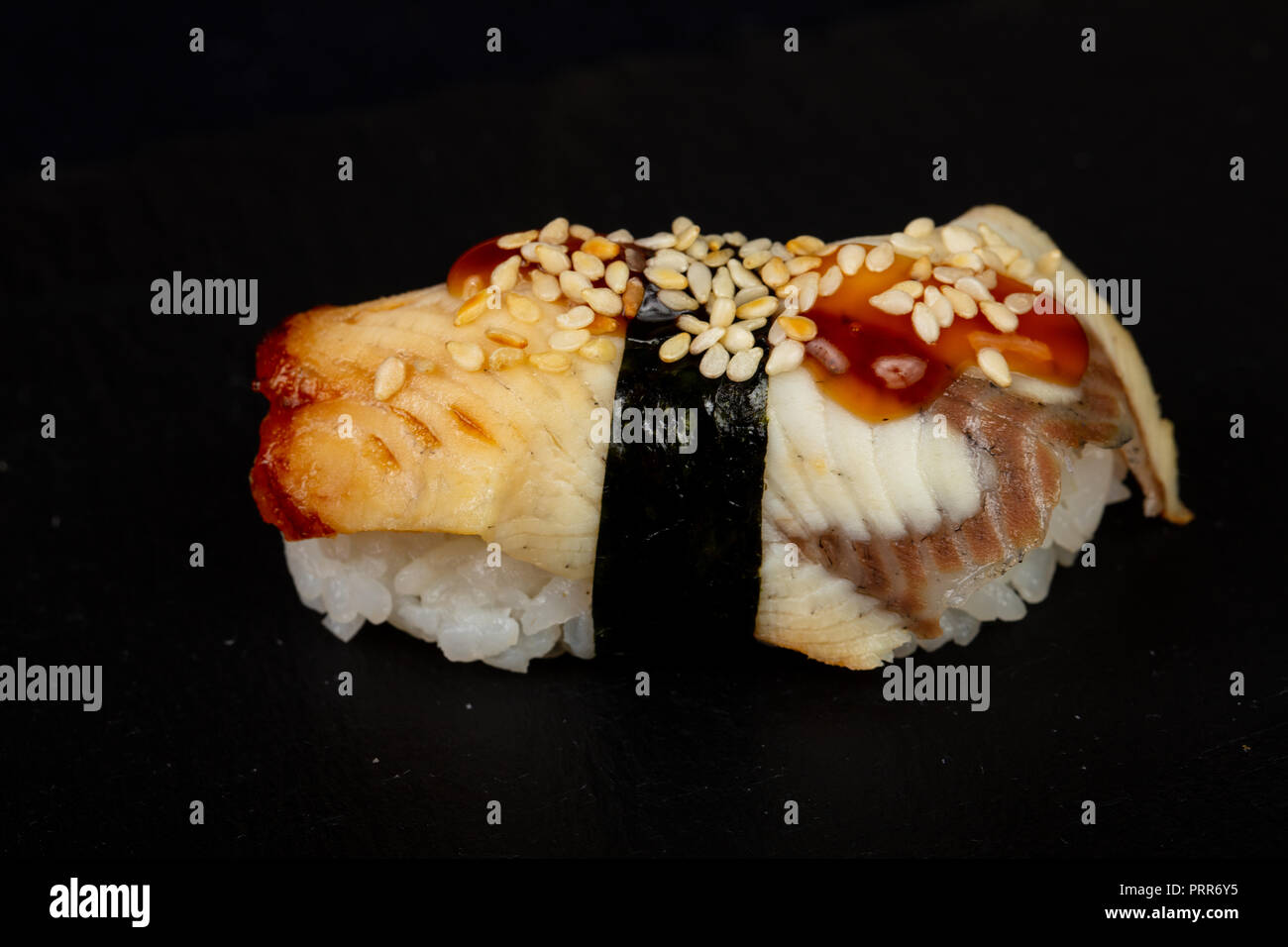 Japanese cold sushi with eel Stock Photo Alamy