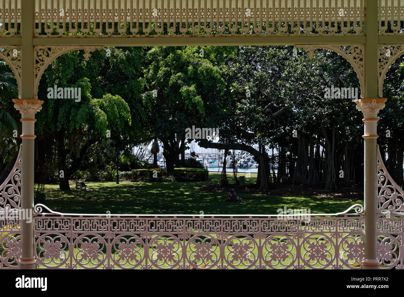 Gazebo in the park Stock Photo Alamy