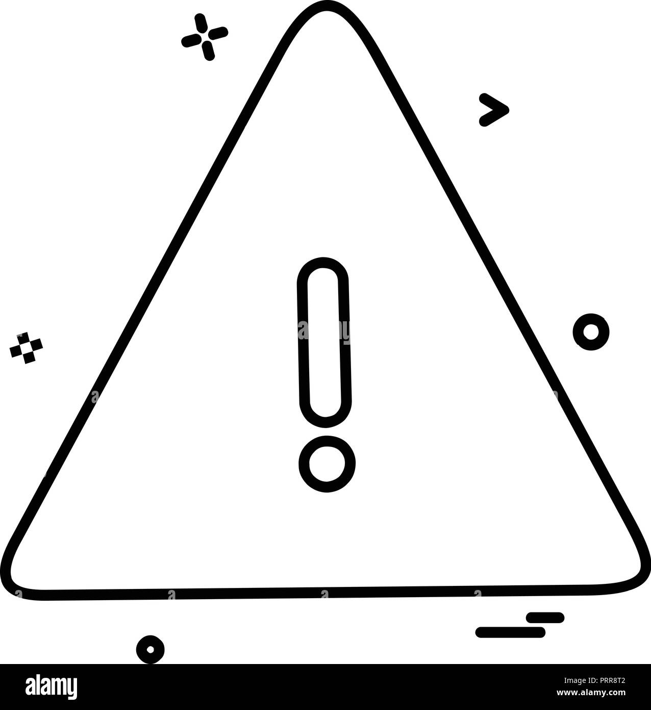 Caution icon design vector Stock Vector Image & Art - Alamy