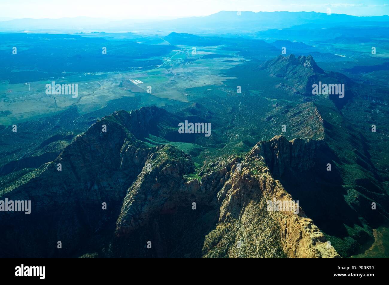 Zion national park drone hi-res stock photography and images - Alamy