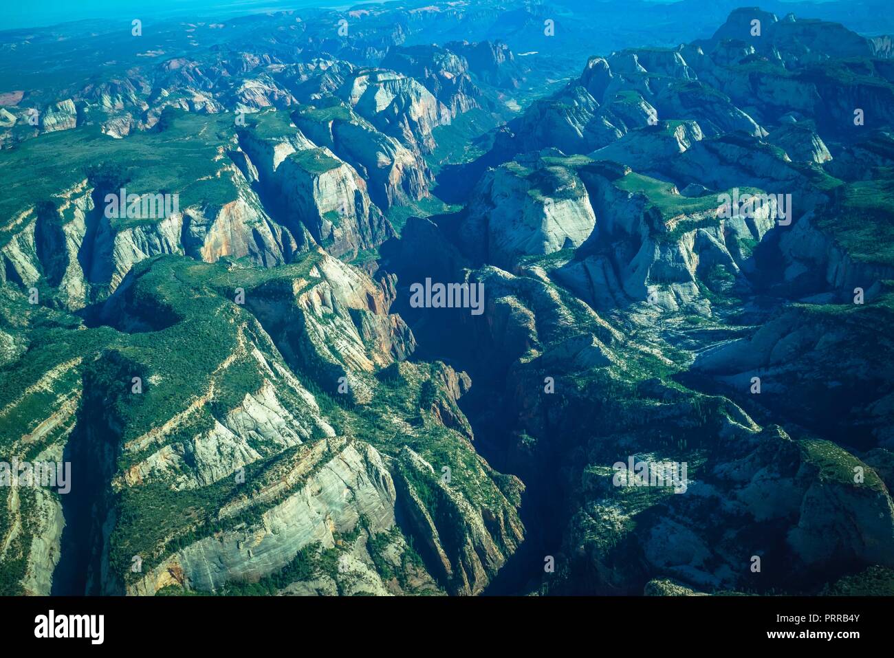 Zion national park drone hi-res stock photography and images - Alamy
