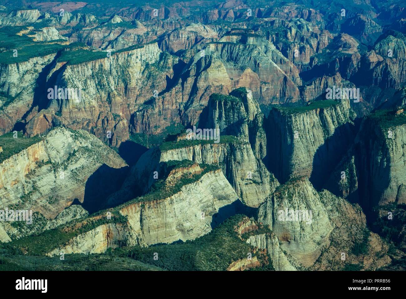 Zion national park drone hi-res stock photography and images - Alamy