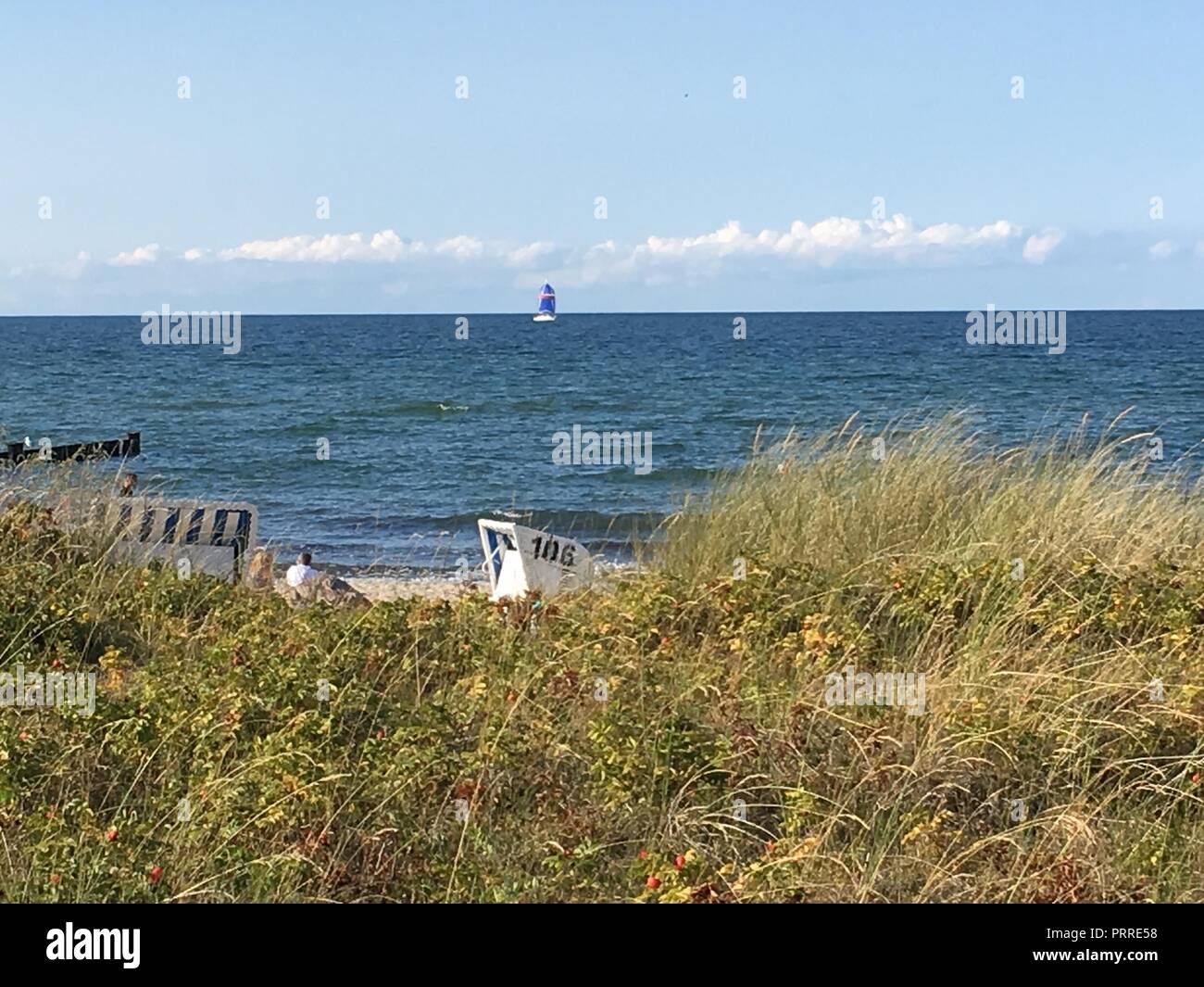 Blick auf die Ostsee bei Kühlungsborn Stock Photo