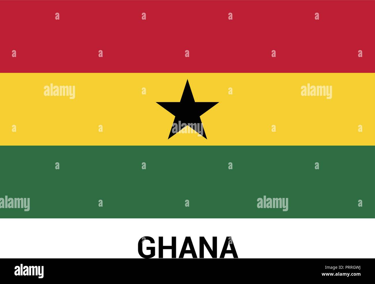 Ghana flag design vector Stock Vector Image & Art Alamy
