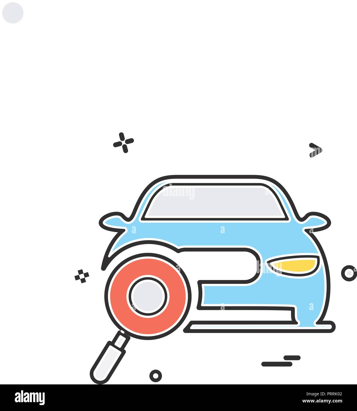 auto workshop search car icon vector design Stock Vector