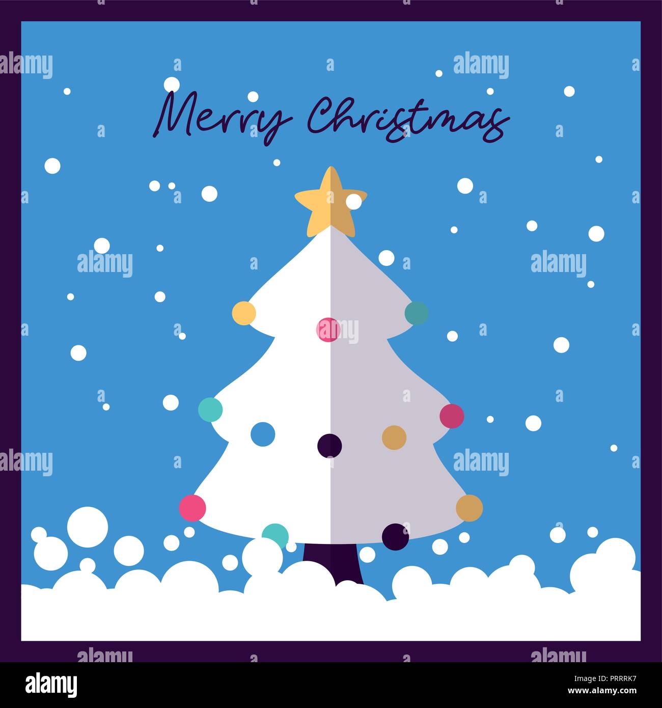 merry christmas card Stock Vector Image & Art - Alamy