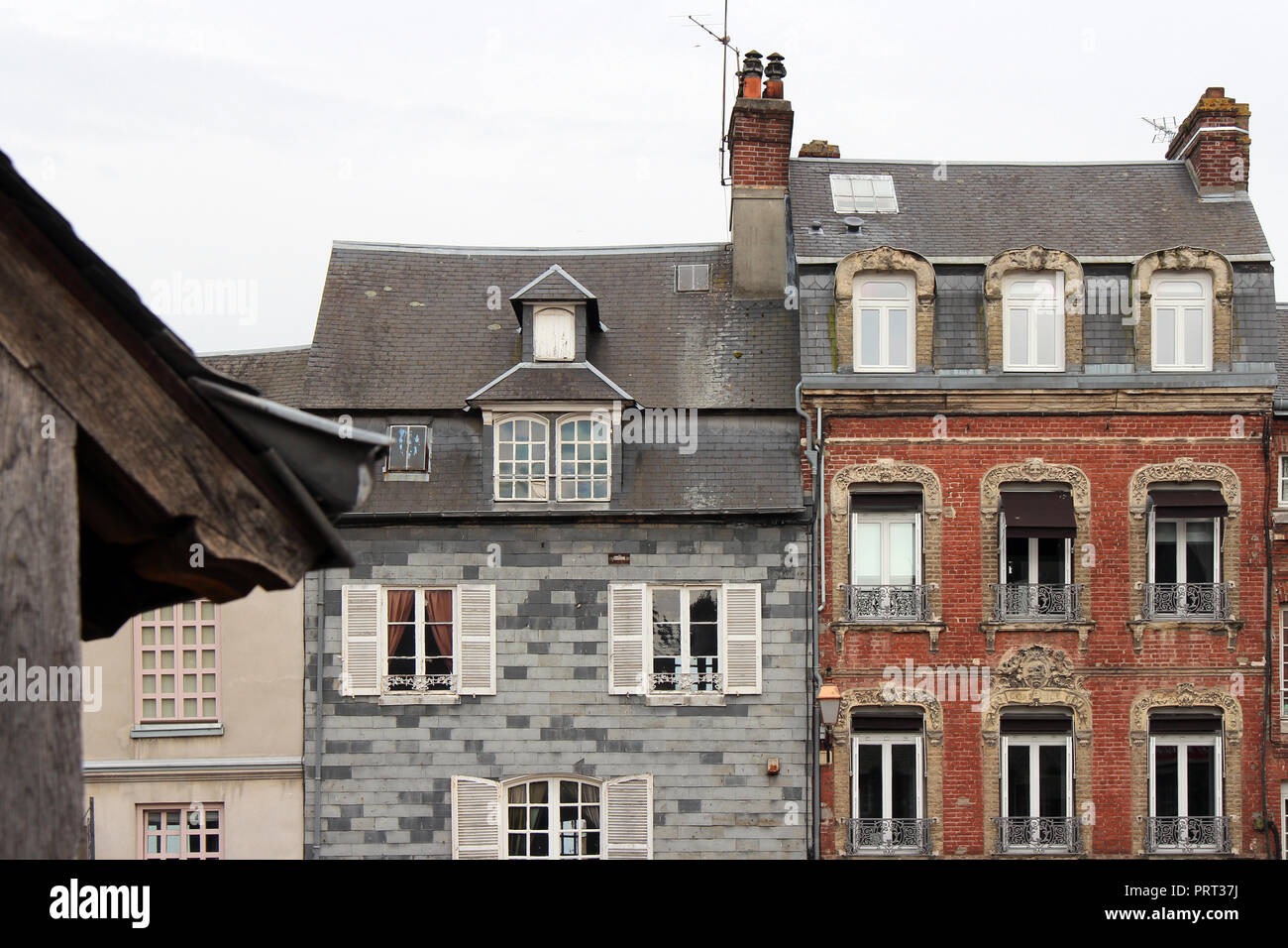 Private houses in Honfleur (France Stock Photo Alamy