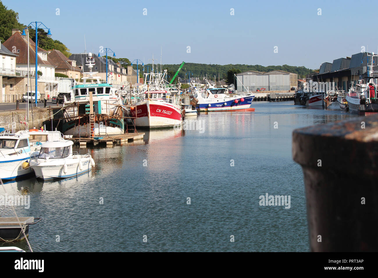 The port of Port-en-Bessin (France). Stock Photo