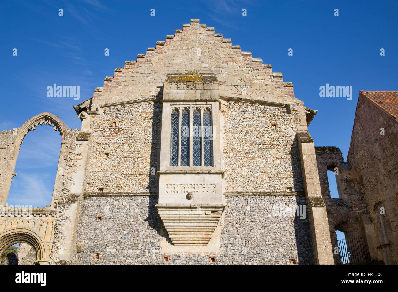 The remains of priory buildings at Castle Acre, Norfolk, United Kingdom. The site ceased to be a monastery in 1537. Stock Photo