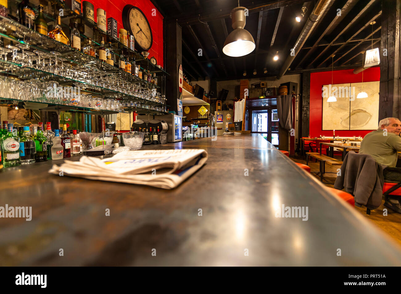 La Cambuse restaurant, Dunkirk, France Stock Photo