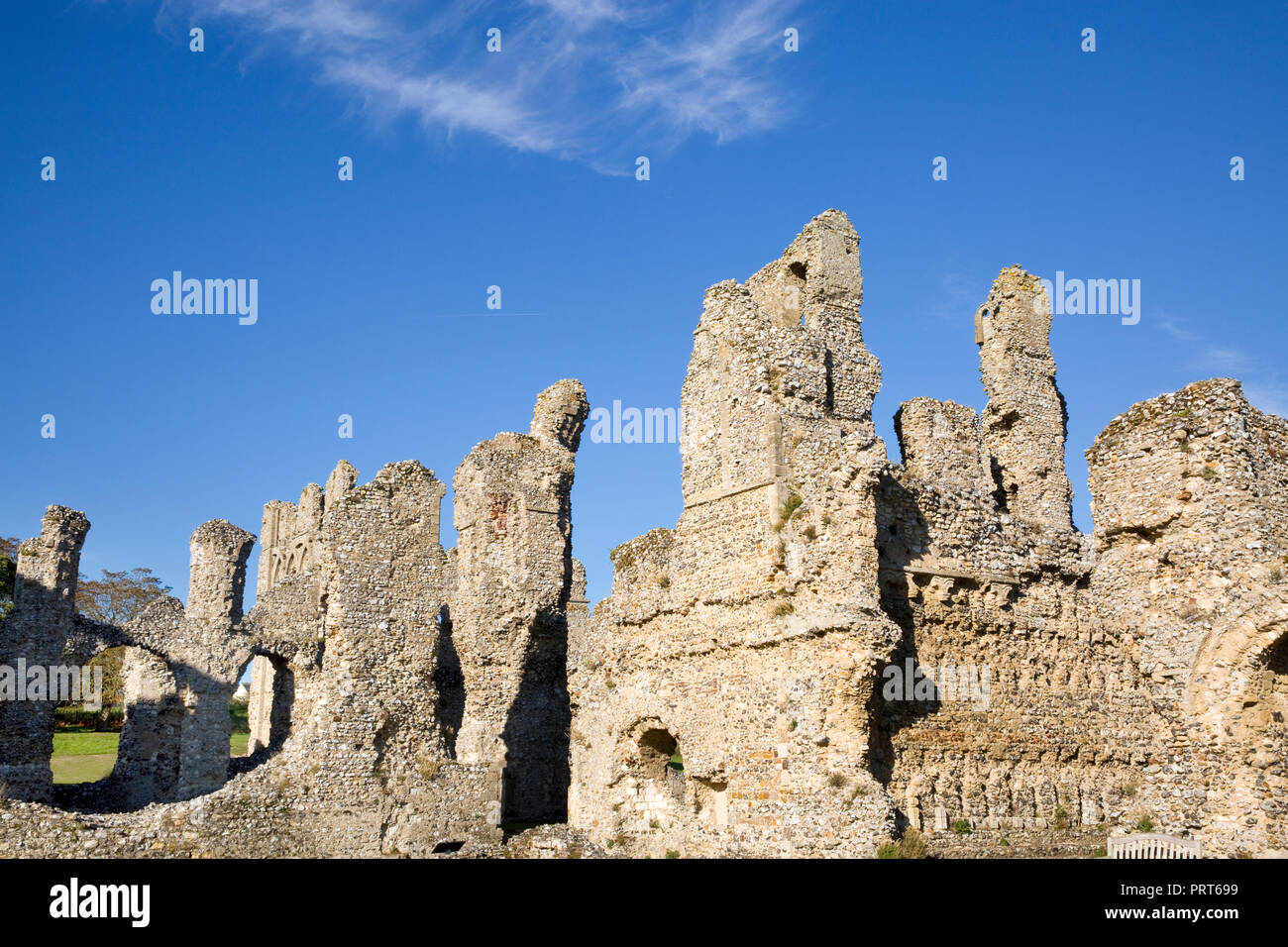 The remains of priory buildings at Castle Acre, Norfolk, United Kingdom. The site ceased to be a monastery in 1537. Stock Photo