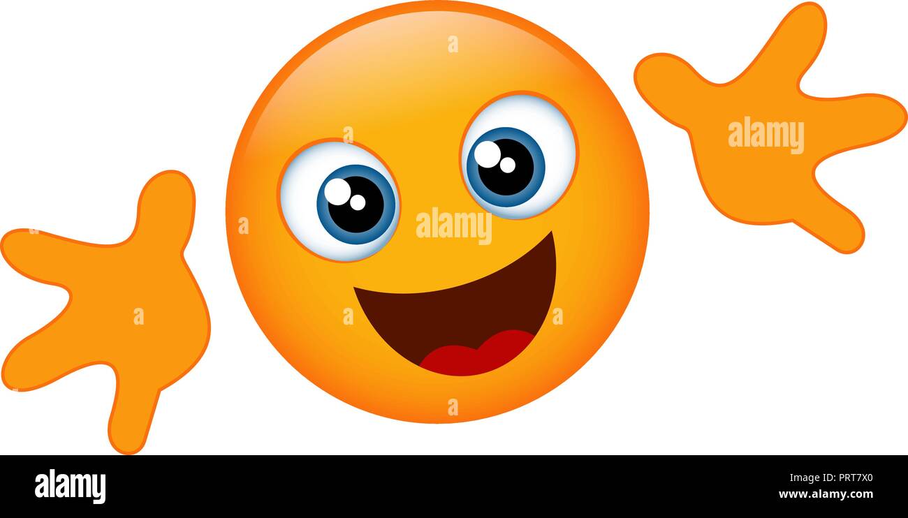 Yellow emoji hug Stock Vector Image & Art Alamy