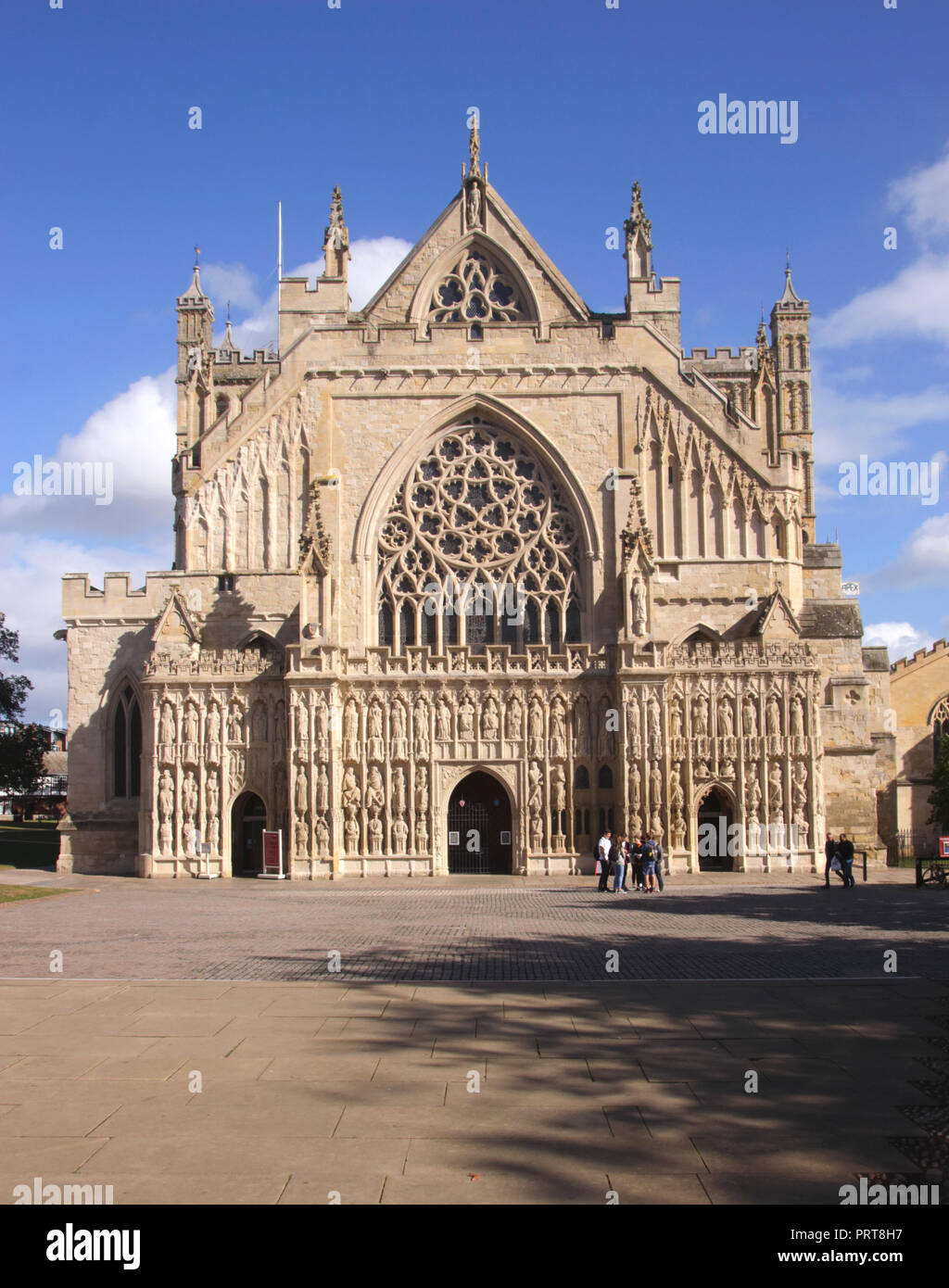 Exeter Cathedral Devon England Stock Photo