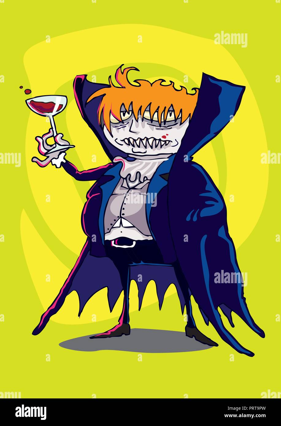 Vampire Drinking Blood Stock Vector Image & Art - Alamy