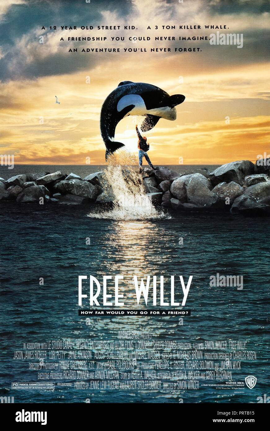 Original film title: FREE WILLY. English title: FREE WILLY. Year: 1993. Director: SIMON WINCER. Credit: WARNER BROTHERS / Album Stock Photo