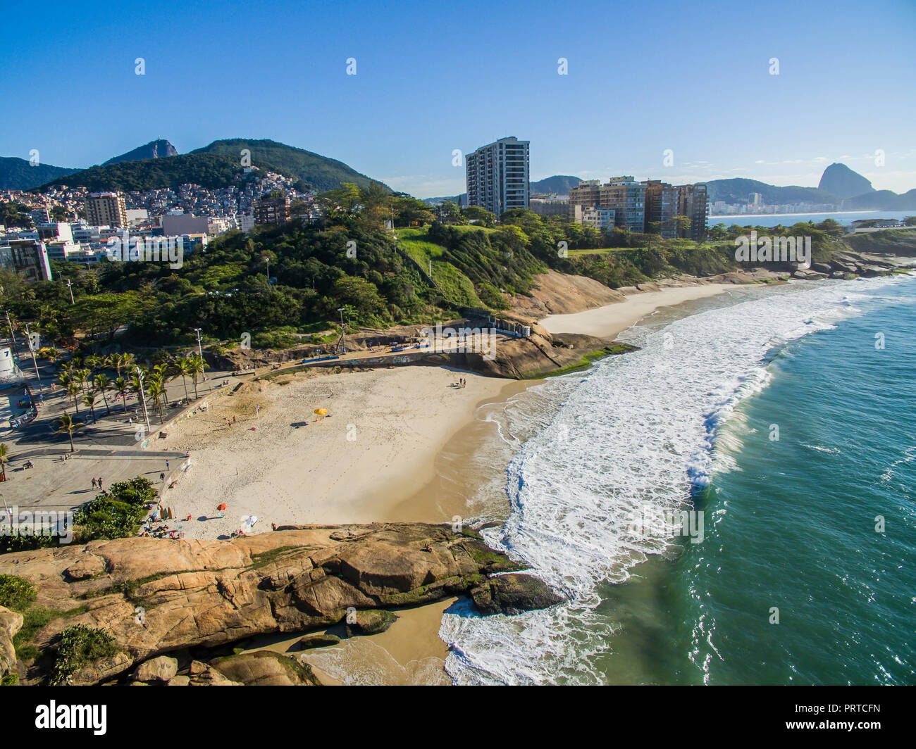 Devil's beach (Praia do Diabo), Rio de Janeiro Brazil, South America. Stock Photo