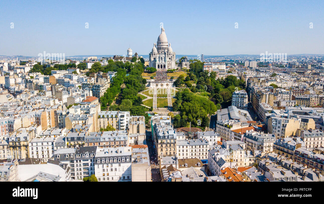 Sacre Coeur, Montmartre, Paris, France Stock Photo