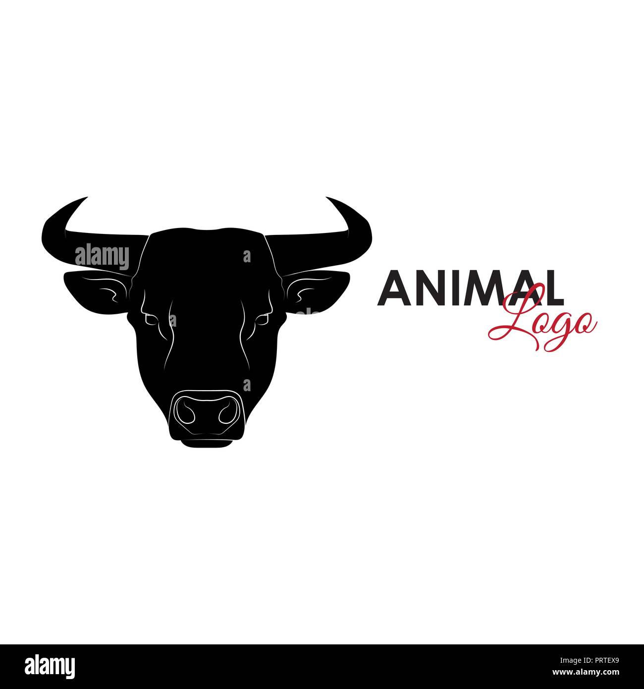 Bull icon logo symbol vector illustration Stock Vector