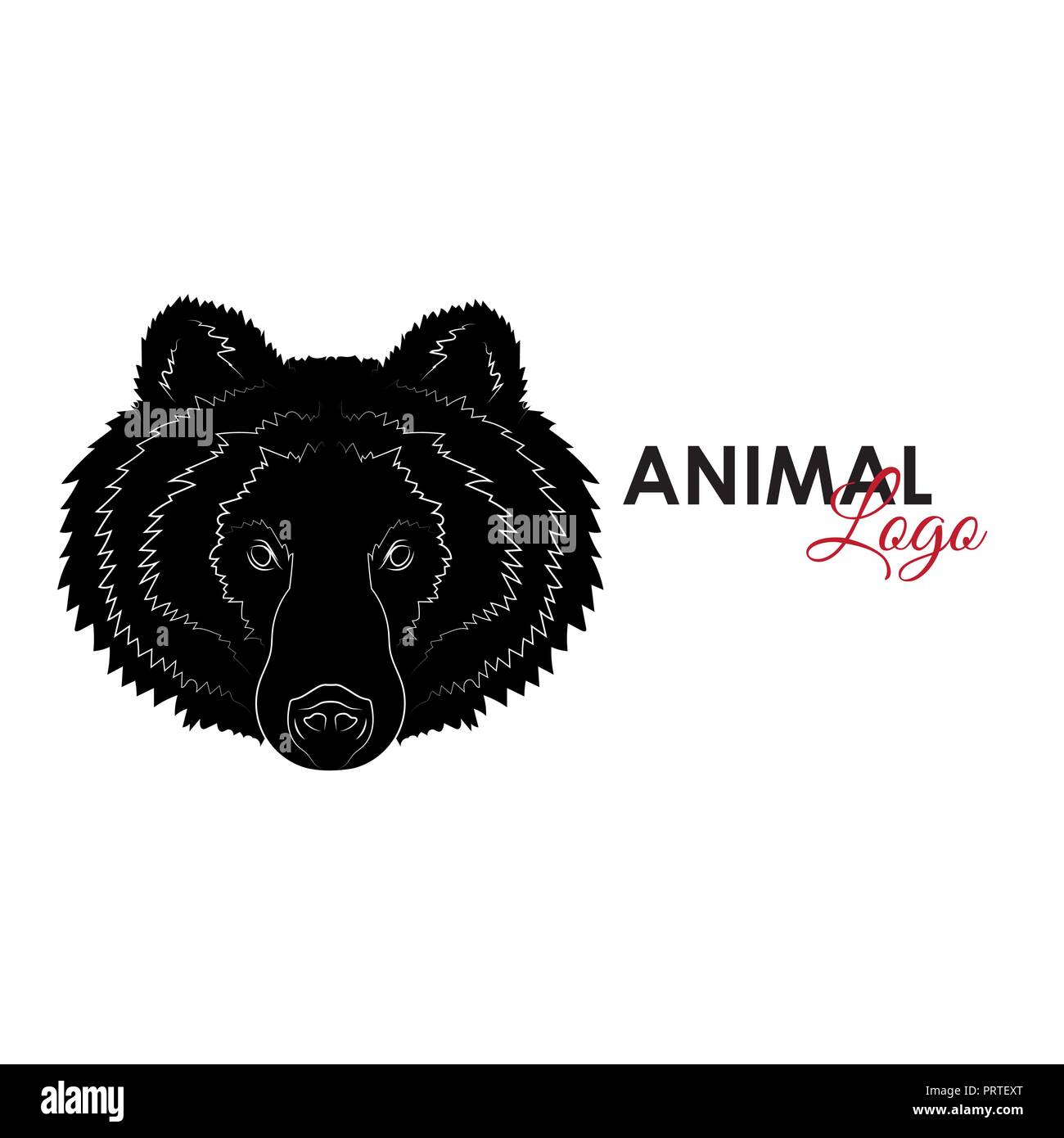 Head Grizzly bear icon logo symbol vector illustration Stock Vector ...