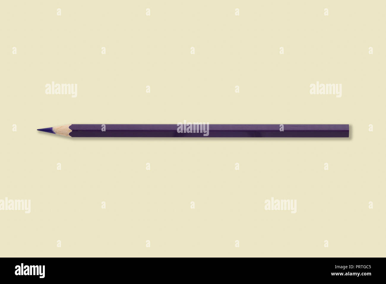 purple color pencil on white background Stock Photo - Alamy