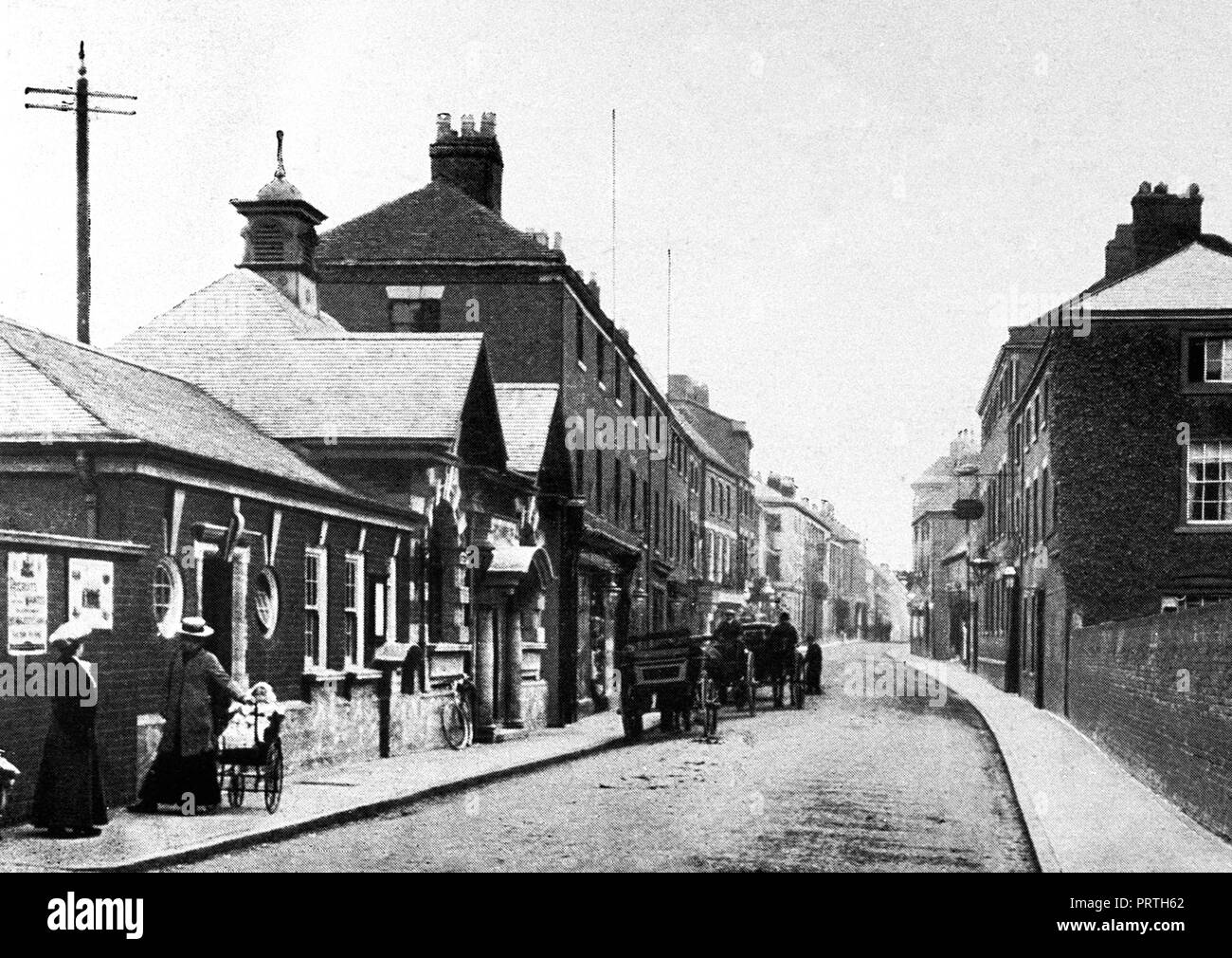 Post Office, Bird Street, Lichfield early 1900s Stock Photo