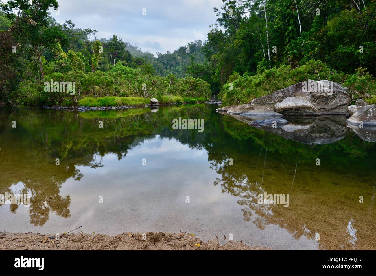 The upper reaches of South Johnstone river, South Johnstone camping