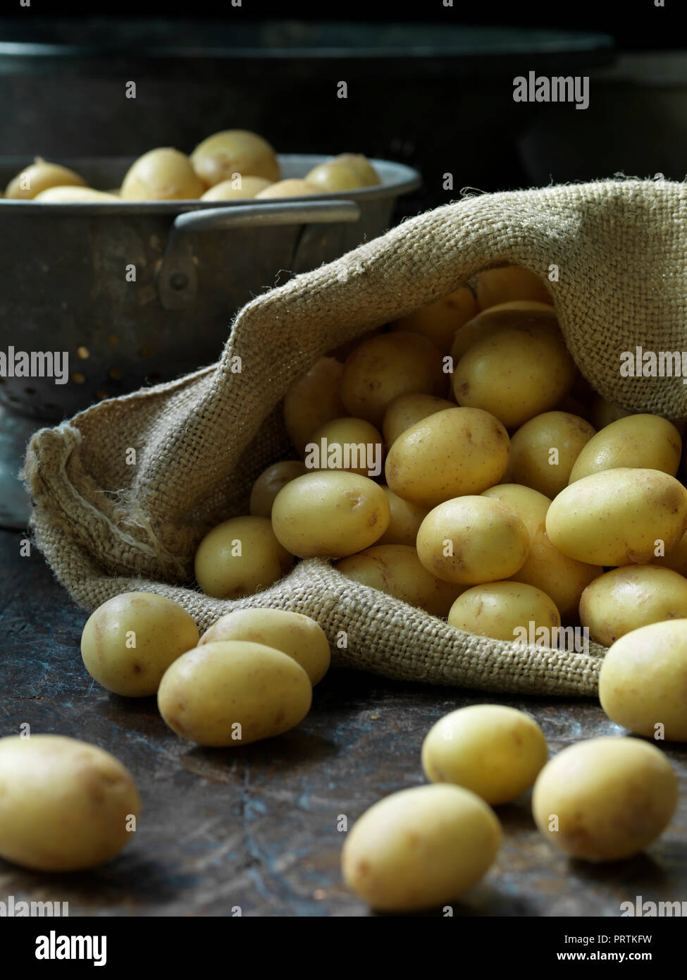 New potatoes Stock Photo
