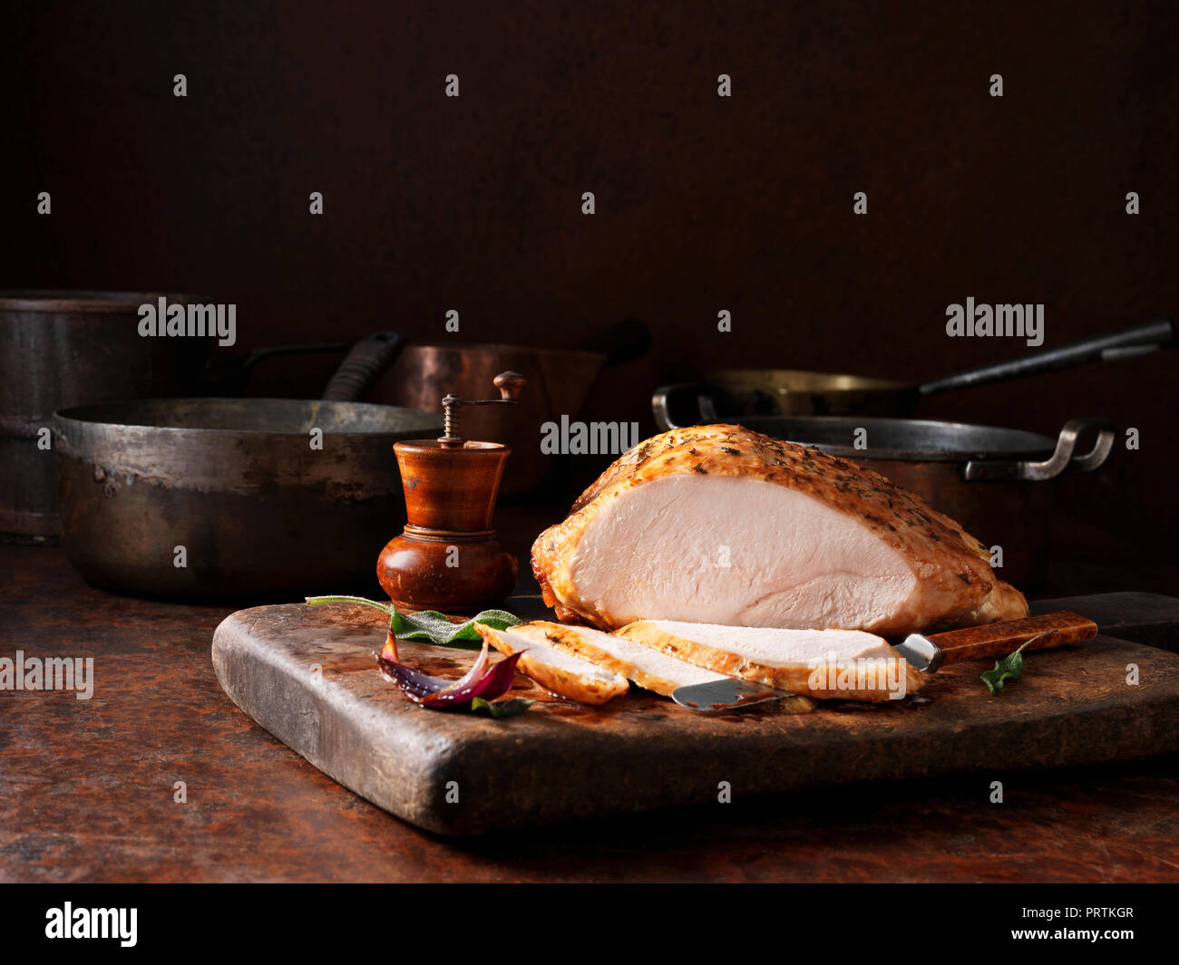 Christmas easy carve turkey Stock Photo