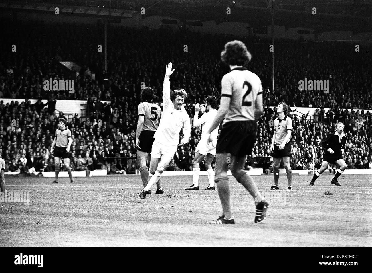 Leeds Utd v Wolves 1974 Stock Photo - Alamy