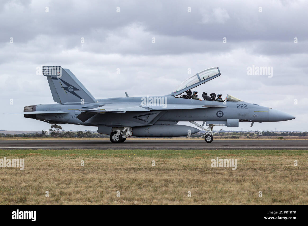 Royal Australian Air Force (RAAF) Boeing F/A-18F Super Hornet multirole  fighter aircraft A44-222 based at RAAF Amberley in Queensland Stock Photo -  Alamy