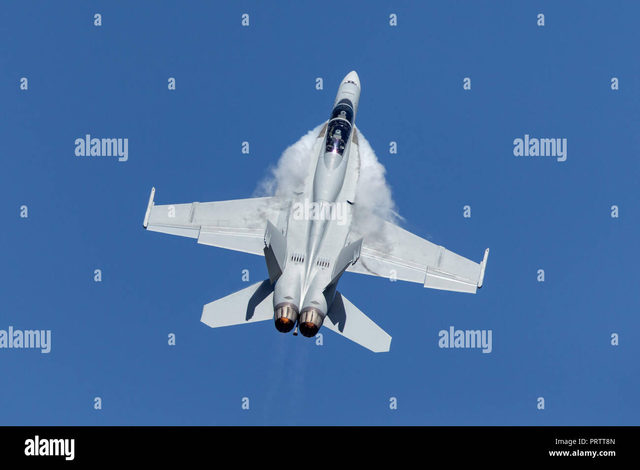 Royal Australian Air Force (RAAF) Boeing F/A-18F Super Hornet multirole fighter aircraft A44-222 based at RAAF Amberley in Queensland. Stock Photo