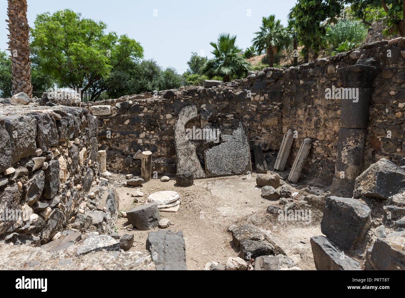 Hamat Tiberias National Park near Sea of Galilee, Israel Stock Photo